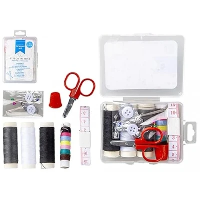 Image of PMS Emergency Sewing Kit Perfect for Travelers and Busy Lifestyles 21 Pcs, Multicolor, 8 cm