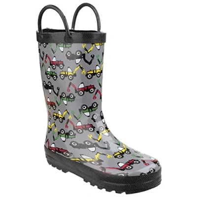 Image of Cotswold Digger Puddle Waterproof Wellington Junior Grey