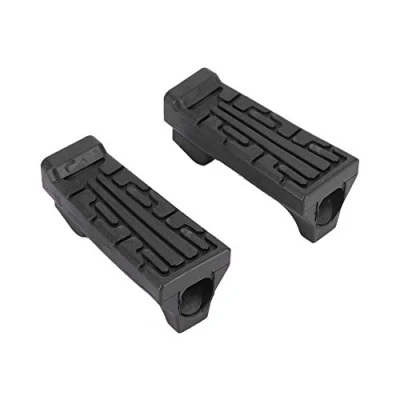 Image of Motorcycle Foot Pegs, Akozon 1 Pair Rubber Front Pedal Footrest for YBR 125