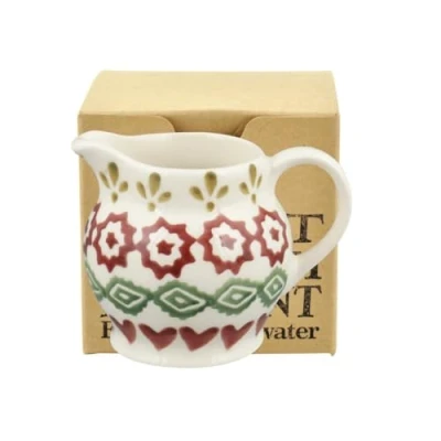 Image of Emma Bridgewater Christmas Joy Tiny Jug Tree Decoration Boxed English Earthenware