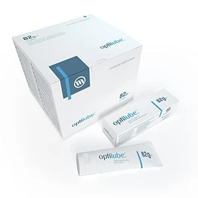 Image of OptiLube Tubes (82g x12) Sterile Lubricating Jelly for Insertion of Medical Devices in 5g, 42g, 82g, and 113g Tubes, Water Soluble Lubricant with Easy to Use Flip Cap Tube Box 12)
