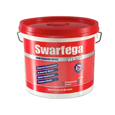 Image of Swarfega Heavy Duty Hand Wipes, Extra Large Ultra Grime Wipes with Natural Citrus Fragrance, Cleaning Grease, Grime, Oil. Gentle on Skin, 150 in Convenient Tub