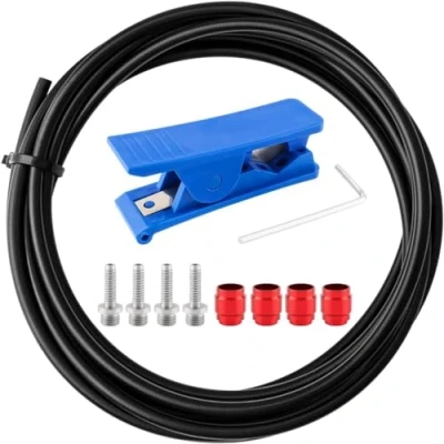 Image of Bicycle 3M Hydraulic Brake Hose and Bike Olive Connecting Insert Kit for AVID SRAM, Included 4 Blue Cutter