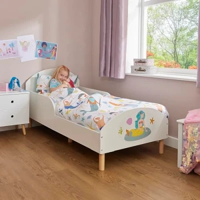 Image of Liberty House Toys Kids Toddler Bed, Mermaid