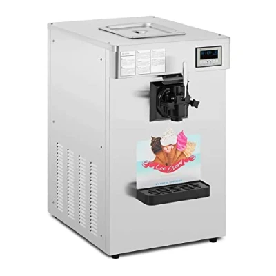 Image of Royal Catering RCSI 17 Gray 1150W 18 l/h Soft Ice Cream Machine Stainless Steel 10L Commercial Use