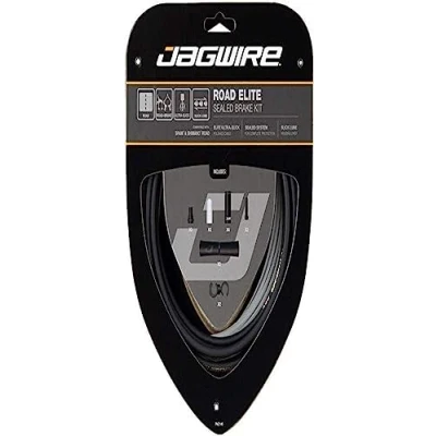 Image of Jagwire Road Bike Elite Sealed Complete Brake Kit Stealth Black