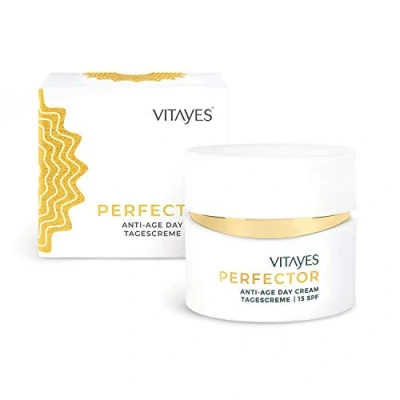 Image of Vitayes Perfector Anti Ageing, Day Cream,15 SPF Wrinkle, Firming Age Spot Moisturizer for Women Repair, Refines &amp; Protects Face Cream Fine Lines and Dark Spots Summer Skin Care Essentials