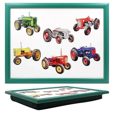 Image of Cushioned Lap Tray Classic Tractors Design