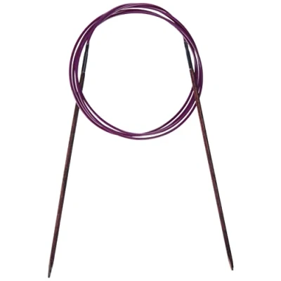 Image of KnitPro 120 cm x 3 mm Cubics Fixed Circular Needles, Rosewood