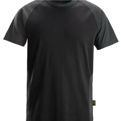 Image of Snickers Two Coloured T Shirt Black/Steel Grey XS