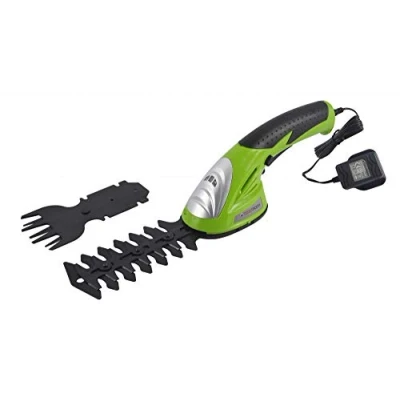 Image of ToolTronix Cordless Electric Shearer Hedge Trimmer 2 in 1 Multi Function Shrub Grass Lawn Shear Garden Pruner Cutter 3.6V Battery