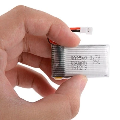 Image of YUNIQUE GREEN CLEAN POWER 3.7V 850mAh Rechargeable Battery for RC Drones Syma X5SC X5SW More Power, Extended Flight Time, Easy Installation, Silver