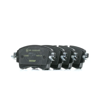 Image of 8WD698451, L8WD698451 brake pad set TEXTAR 2230801 prepared for wear warning indicator with caliper screws accessories AUDI: A4 B9 Avant