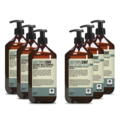 Image of Eight Triple Coconut Milk 3x Shampoo &amp; Conditioner 1L