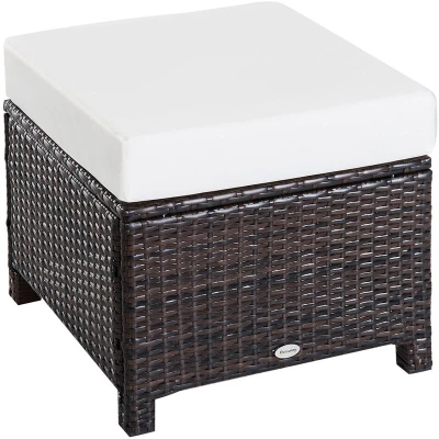 Image of Outsunny Outdoor Rattan Garden Patio Wicker Weave Furniture Table Sofa Chair Mixed Brown841 002BN