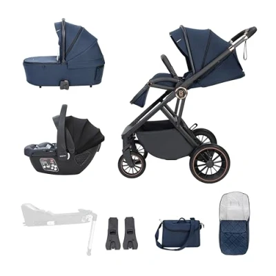 Image of Babymore Chia Travel System Coco Car Seat Midnight Blue