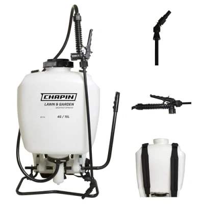 Image of Chapin 60114 4 Gallon Poly Backpack Sprayer with 3 Stage Filtration System for Fertilizers, Herbicides, Weed Killers and Pesticides