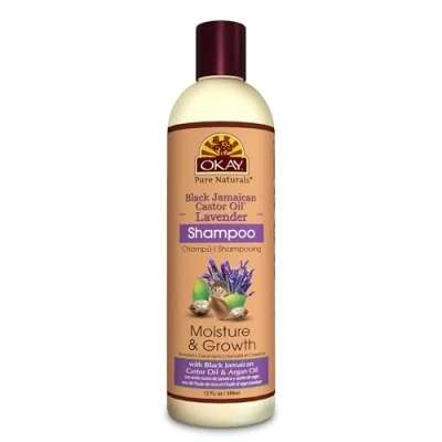 Image of OKAY Pure Naturals Black Jamaican Castor Oil &amp; Lavender Shampoo, 12 Ounce, 0.34 kg