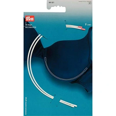 Image of Prym Bra Underwires, White, Gr. F (105), weiß, 2 Stück