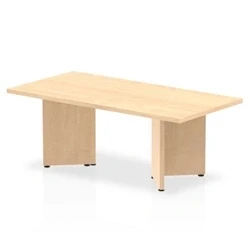 Image of Impulse 1200mm Coffee Table Maple Top Arrowhead Leg