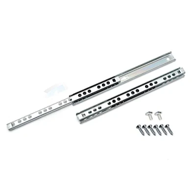 Image of Ball Bearing Drawer Runners Groove Slides, H 17mm L 406mm (1 Pair)