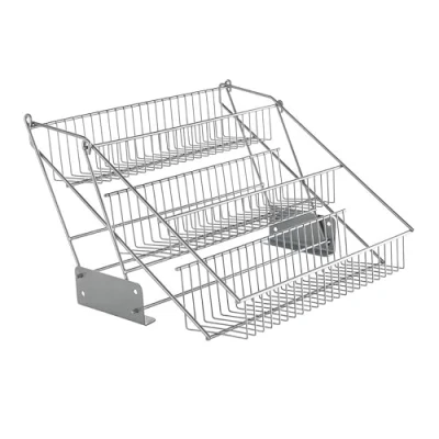 Image of Metaltex Kitchen Storage Rack for Seasonings and Condiments, Metal, Silver, 33 x 28 Centimetres