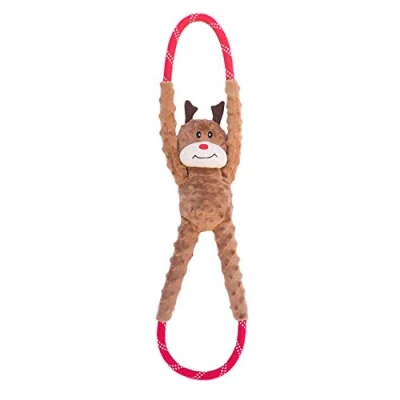 Image of Animal World RopeTugz Reindeer ZP679 Dog Toy