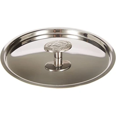 Image of Pentole Agnelli Aluminium Inbox 1907 Lid with Steel Bridge, Diameter 20 Cm, Colour Silver, Alloy