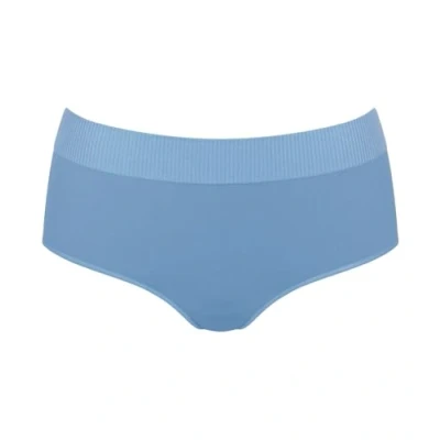 Image of Sloggi Womens EVER Infused Camomile High Waist Brief Blue Polyamide Size Small