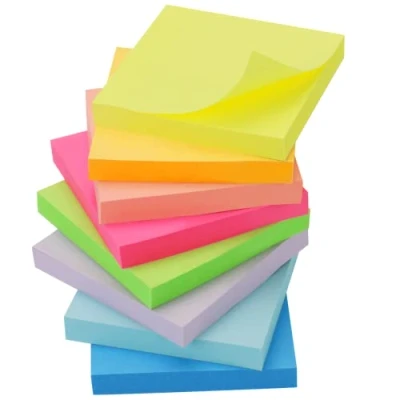 Image of OWLKELA 800pcs Coloured Sticky Notes, 75 x 75mm, 8 Pads of 100 Sheets Self Stick Notes Set for Marking and Highlighting Pages