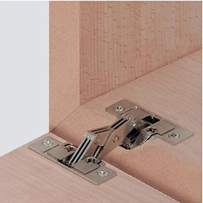 Image of Hafele 6120832502 Flap Hinge, 45 Miter Applications Nickel Plated 325.02.702, Multicolor