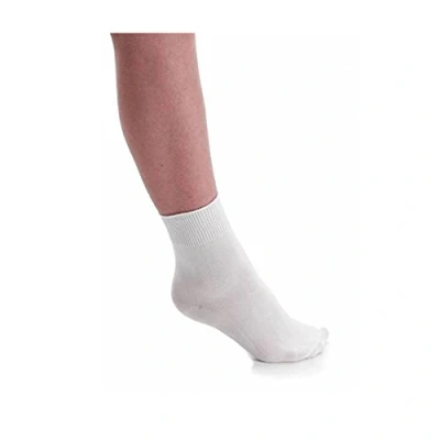 Image of Mytoptrendz® Ballet Socks Children Boys Girls Ankle High Dance (12.5 3.5 child, White)