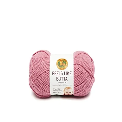 Image of Lion Brand Yarn 215 140 Feels Like Butta Yarn, Dusty Pink, One Skein (Packaging may vary)