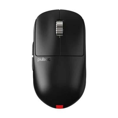 Image of Pulsar Gaming Gears X2H eS Wireless Mouse, Symmetrical, Optical switch, OLED Display, Driverless, PAW3395 sensor, 100H battery, 4K dongle Included (Medium, Black)