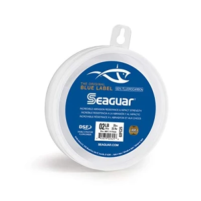 Image of Seaguar Blue Label 100% Flourocarbon Fishing Line (DSF), 2lbs, 25yds Break Strength/Length 02FC25