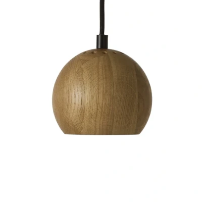 Image of FRANDSEN pendant light Ball, oak, Ø 12 cm, wood