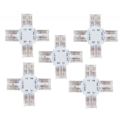 Image of Lyyt Solderless RGB COB LED Strip Connectors 5 Pack 10mm X