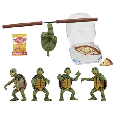 Image of Neca Teenage Mutant Ninja Turtles Action Figure 4 Pack 1/4 Baby 10cm