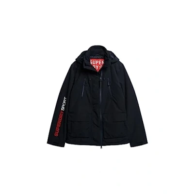 Image of Superdry Men&#039;s Windcheater Jacket, Eclipse Navy Blue, XL