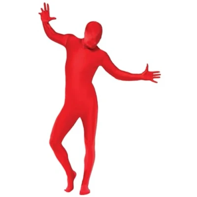Image of Smiffys Second Skin Suit, Red, L Size 42 44