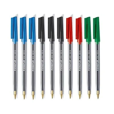 Image of STAEDTLER Stick 430M Ballpoint Pen Medium Mixed Colours x 10