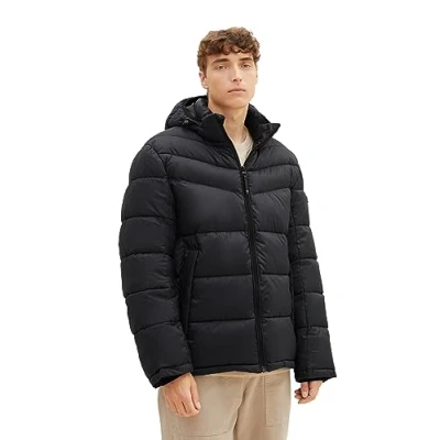 Image of TOM TAILOR Denim Men&#039;s Puffer Jacket with Hood, 10668 sky Captain Blue, XL
