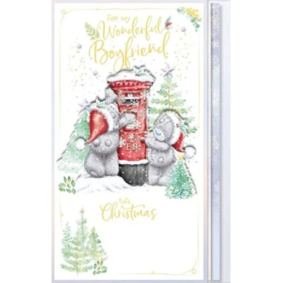 Image of Me To You Bear Wonderful Boyfriend Christmas Card