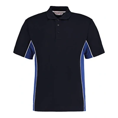 Image of Gamegear Track Pique Polo, Navy/Royal/White, Medium. KK475