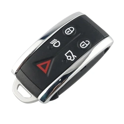 Image of Remote Car Key Shell Smart Auto Keyless Go Fob Case 5 Button For Jaguar XF XK XKR X Type S 2007 2008 2009 2010 2012