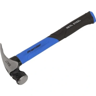Image of Sealey Premier Claw Hammer with Fibreglass Shaft 20oz