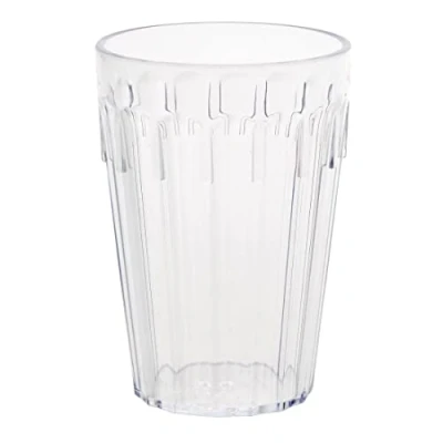 Image of Olympia Kristallon Clear Polycarbonate Plastic Tumblers 260ml / 9 ounce, Pack of 12, Shatterproof and Virtually Unbreakable Schools, Care Home, Hospitals Home Use K577