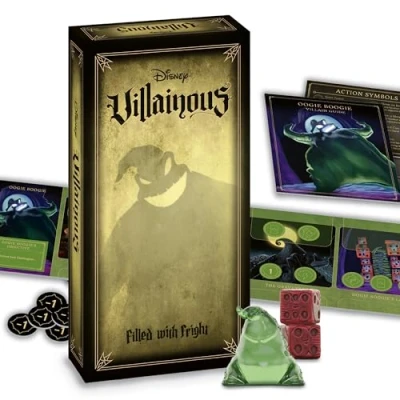 Image of Ravensburger Disney Villainous: Filled with Fright Strategy Board Game for Age 10 &amp; Up Newest Expansion Award Winning Line Featuring Oogie Boogie
