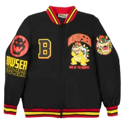 Image of Nintendo Super Mario Bomber Jacket, and Luigi Bowser Black, 10 12