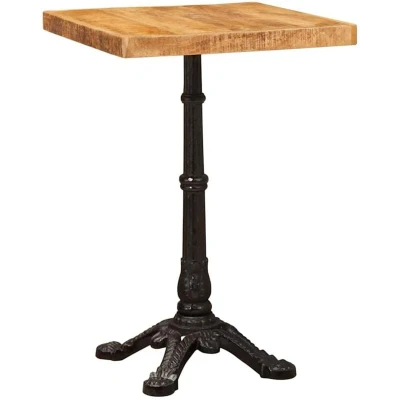 Image of vidaXL Bistro Table Brown 50 x 76 cm Solid mango wood